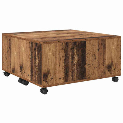 Tavolino da salotto con cassetto Legno vecchio 75 x 75 x 38 cm