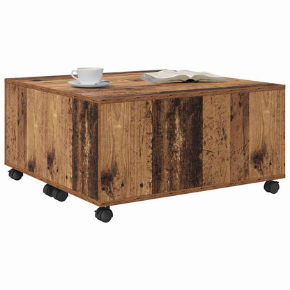 Tavolino da salotto con cassetto Legno vecchio 75 x 75 x 38 cm