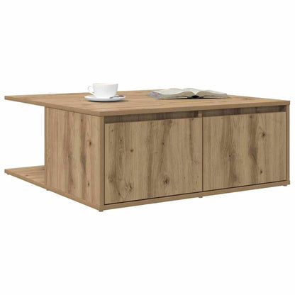 Tavolino da salotto Rovere artigianale 80 x 80 x 31 cm