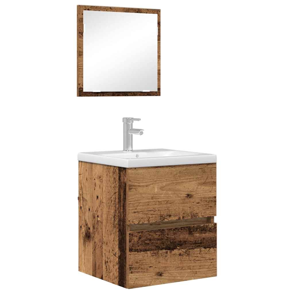 Mobile da Bagno con cassetto Legno vecchio 41 x 38,5 x 45 cm
