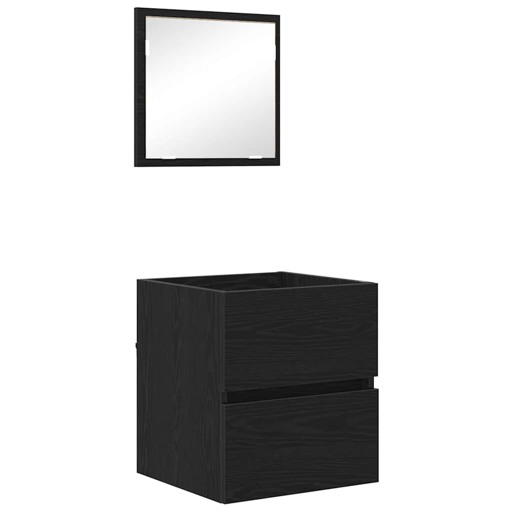 Mobile da Bagno Rovere Nero 41 x 38,5 x 45 cm Legno multistrato