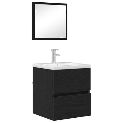 Mobile da Bagno Rovere Nero 41 x 38,5 x 45 cm Legno multistrato