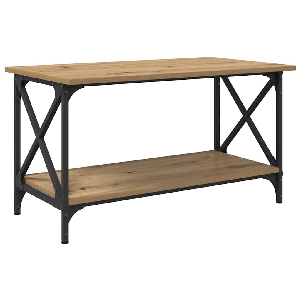 Tavolino da salotto rovere artigianale 80 x 45 x 45.5 cm