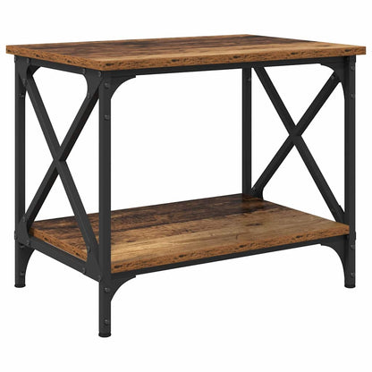 Tavolo laterale Legno vecchio 55 x 38 x 45 cm Legno multistrato