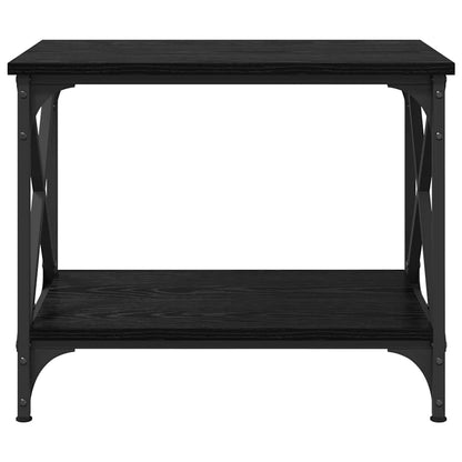 Tavolo laterale Rovere Nero 55 x 38 x 45 cm Legno multistrato