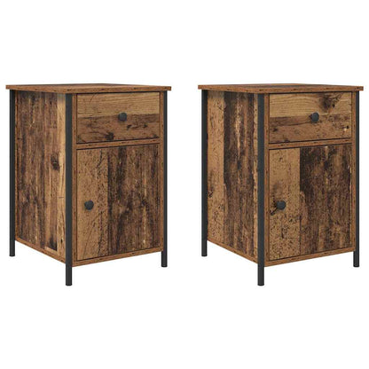Armadio da Notte 2 pcs Legno vecchio 40 x 42 x 60 cm