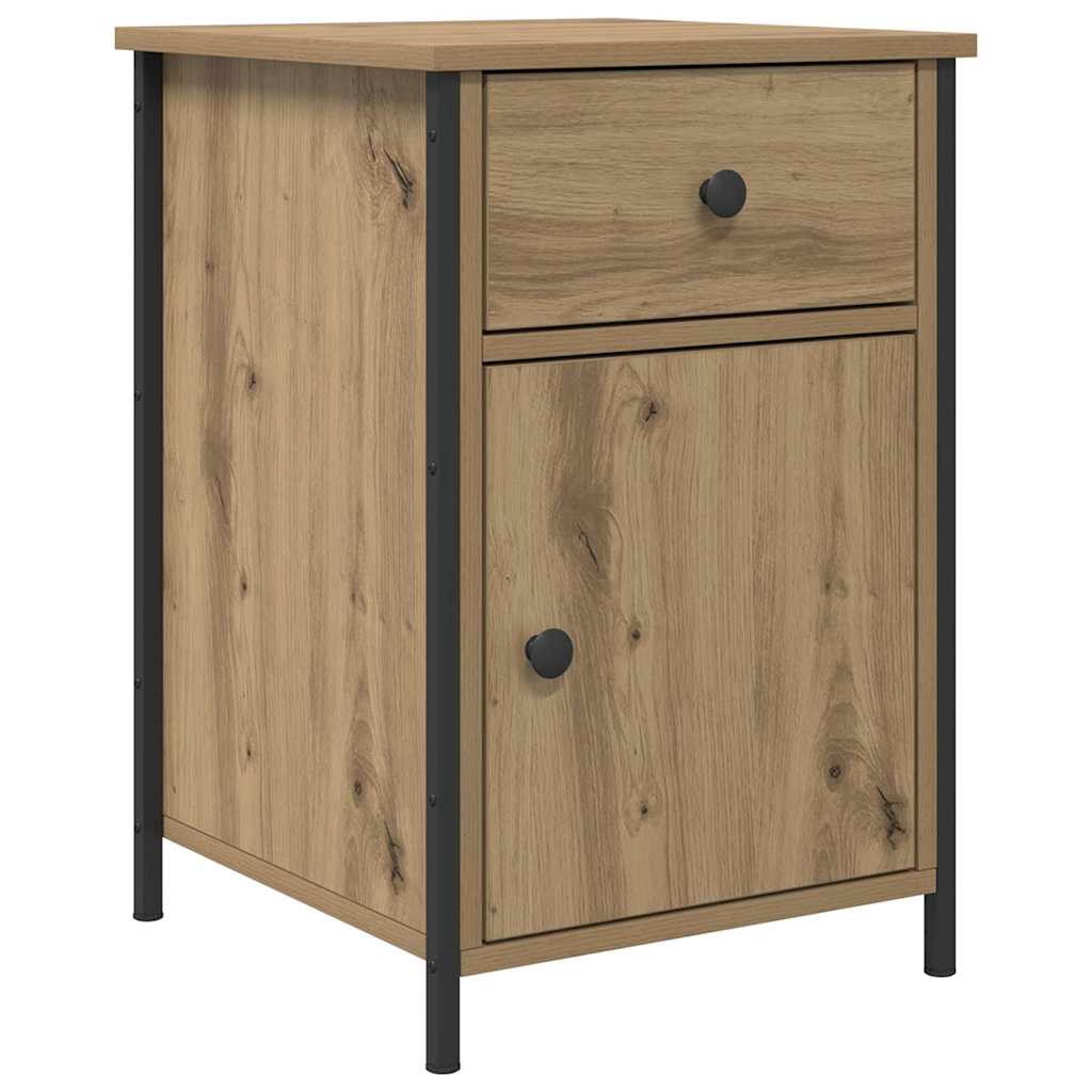 Armadio da Notte 2 pcs Rovere artigianale 40 x 42 x 60 cm