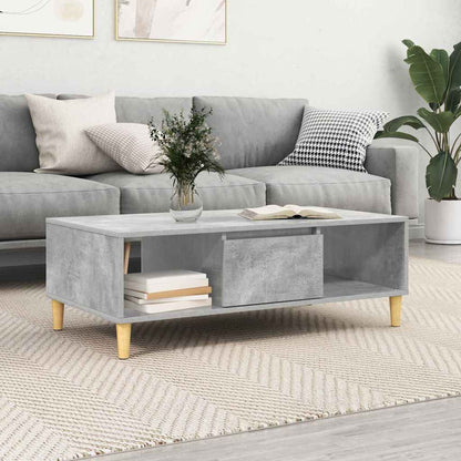 Tavolino da salotto Grigio cemento 102 x 55 x 35 cm