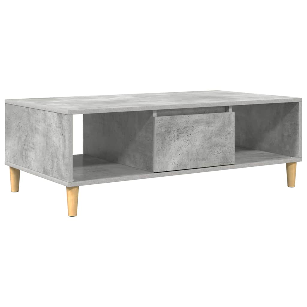 Tavolino da salotto Grigio cemento 102 x 55 x 35 cm