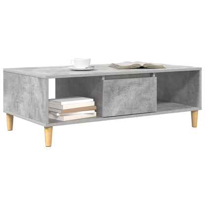 Tavolino da salotto Grigio cemento 102 x 55 x 35 cm