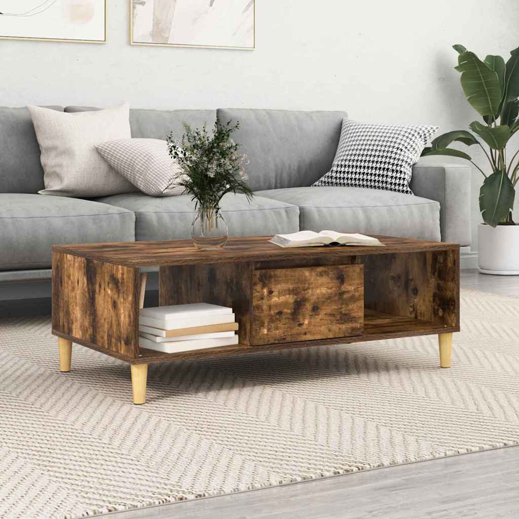 Tavolino da salotto Rovere fumÃ© 102 x 55 x 35 cm