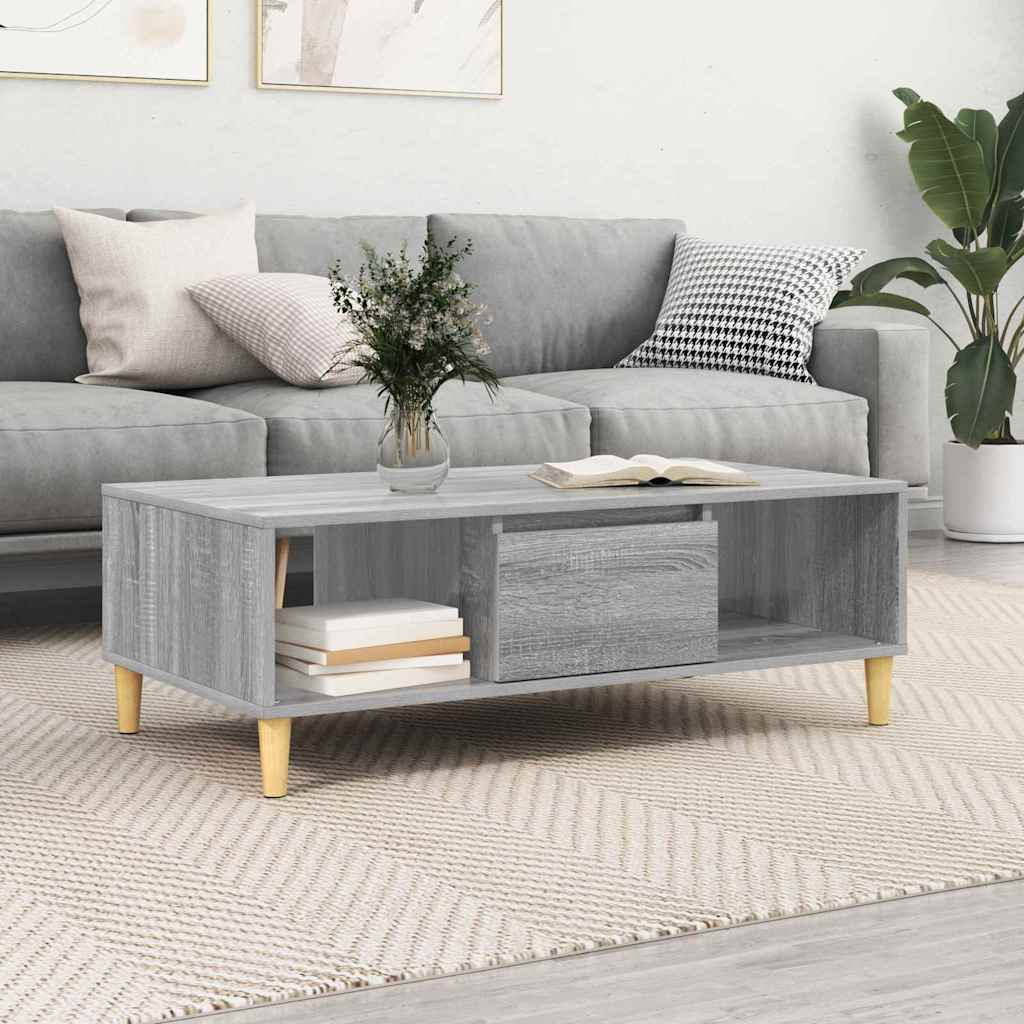 Tavolino da salotto Grigio Sonoma 102 x 55 x 35 cm