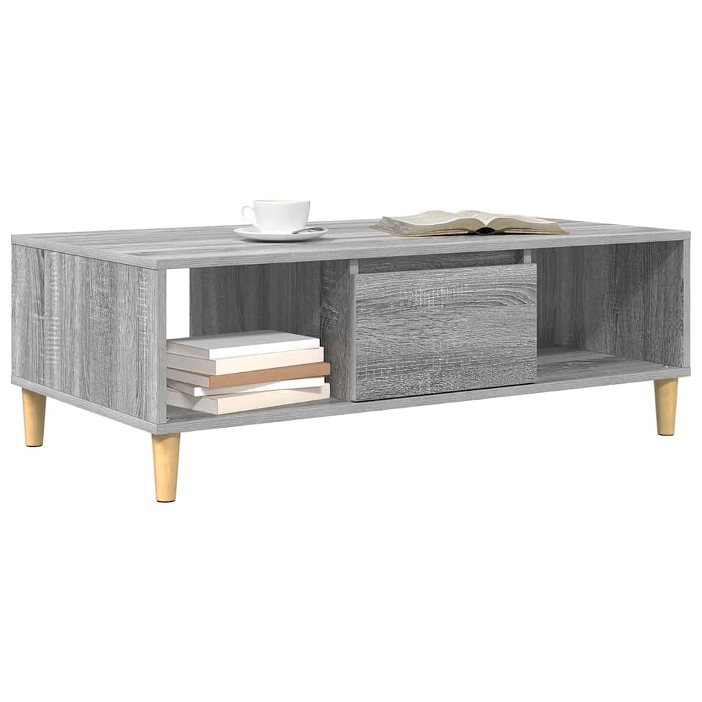 Tavolino da salotto Grigio Sonoma 102 x 55 x 35 cm