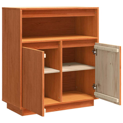 Credenza Marrone cerato 70 x 34 x 80 cm Pino massello