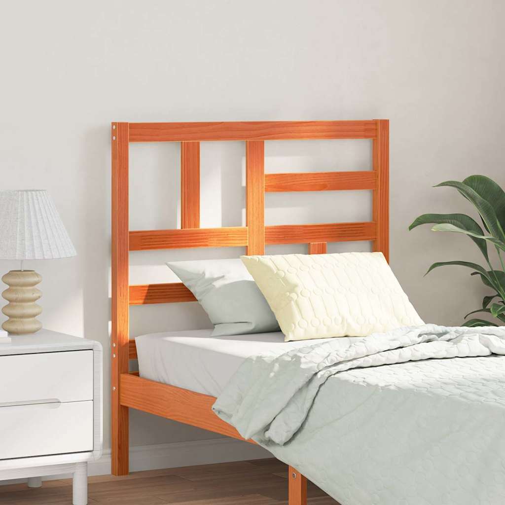 Testiera del letto Marrone cerato 80,5 x 4 x 104 cm