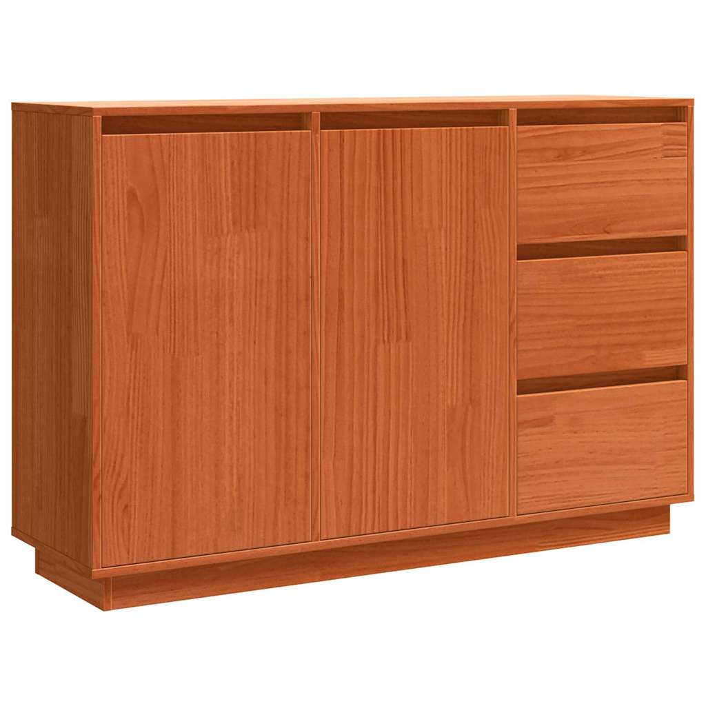 Credenza Rovere Marrone 111 x 34 x 75 cm Pino massello