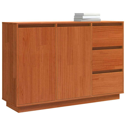 Credenza Rovere Marrone 111 x 34 x 75 cm Pino massello