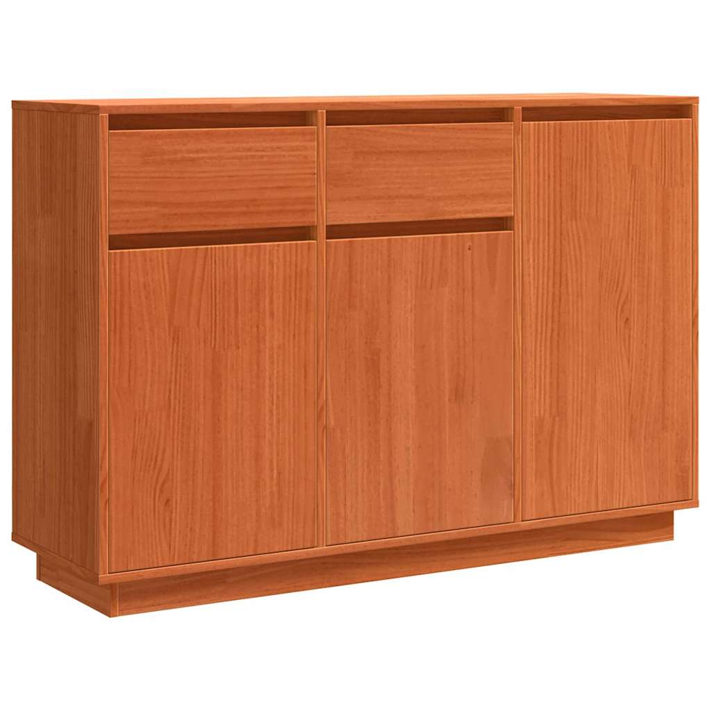 Credenza Marrone cerato 110 x 34 x 75 cm Pino massello