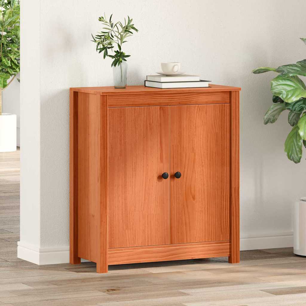 Credenza Marrone cerato 70 x 35 x 80 cm Pino massello