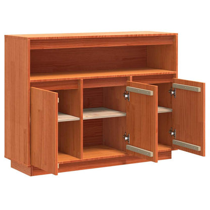 Credenza Marrone cerato 104,5 x 34 x 80 cm Pino massello