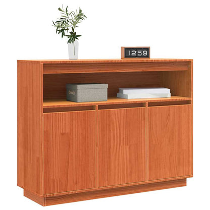 Credenza Marrone cerato 104,5 x 34 x 80 cm Pino massello