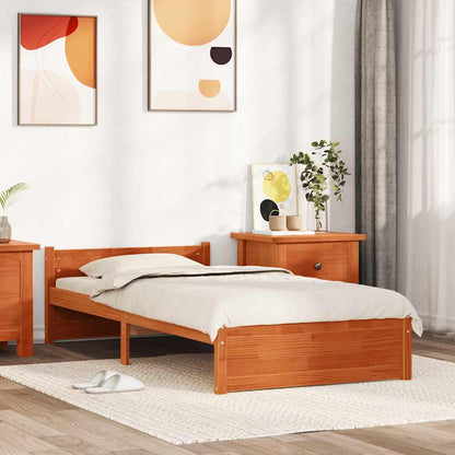 Struttura del letto Marrone cerato 205.5 x 95.5 x 51 cm
