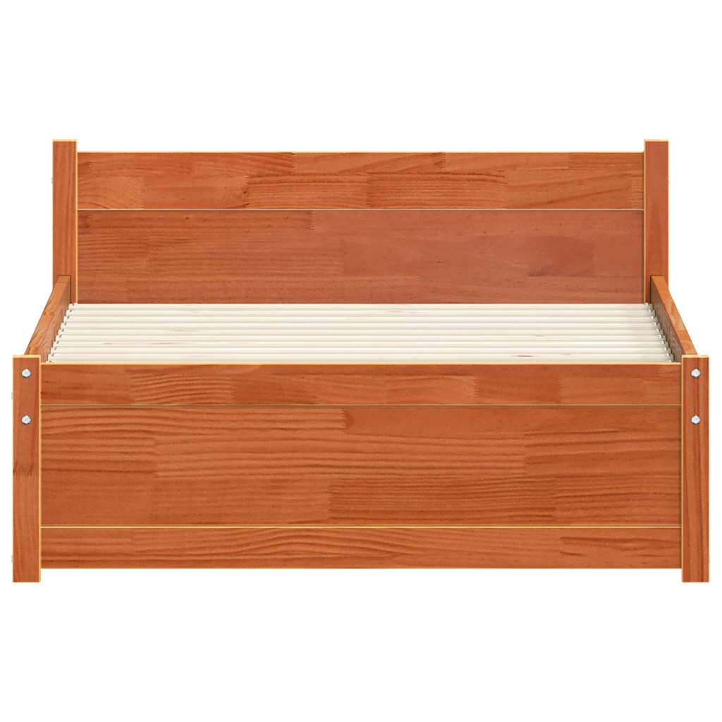 Struttura del letto Marrone cerato 205.5 x 95.5 x 51 cm