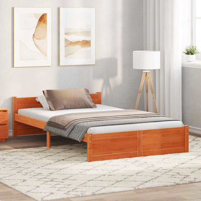Struttura del letto Marrone cerato 205.5 x 95.5 x 51 cm