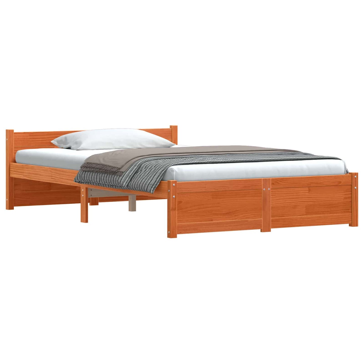 Struttura del letto Marrone cerato 205.5 x 95.5 x 51 cm