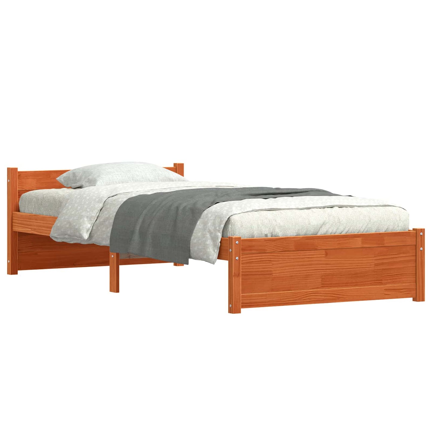 Struttura del letto Marrone cerato 205.5 x 95.5 x 51 cm