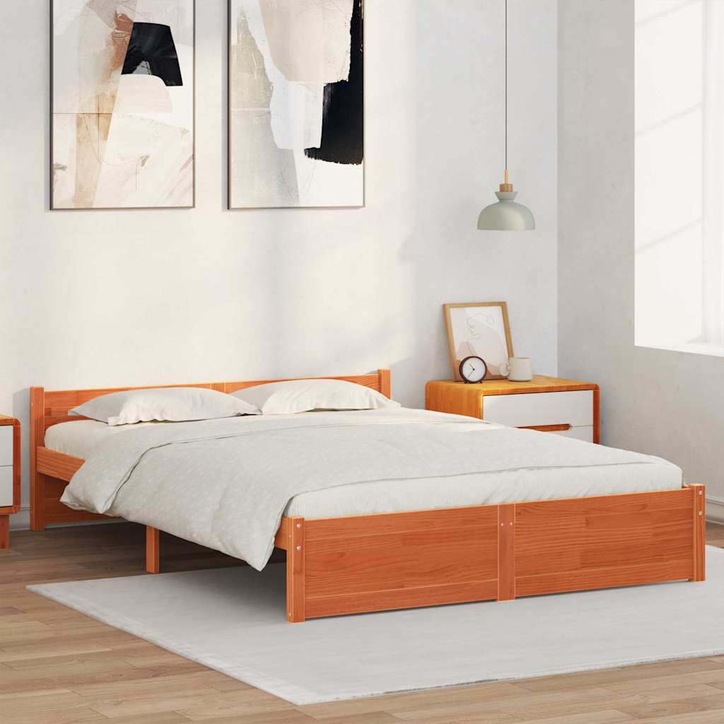 Struttura del letto Marrone cerato 205.5 x 95.5 x 51 cm