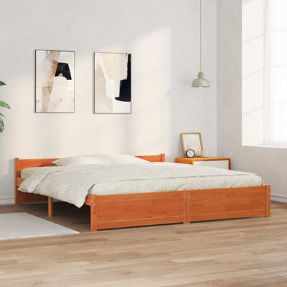Struttura del letto Marrone cerato 205.5 x 95.5 x 51 cm