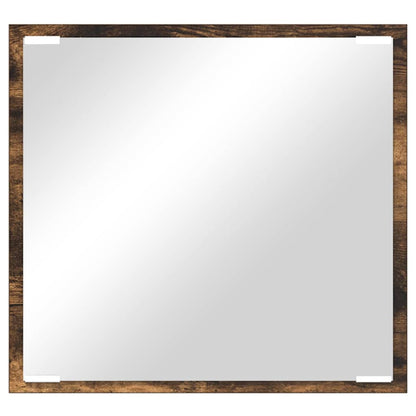 Specchio da bagno LED con specchio Rovere fumÃ© 40 x 37 x 8.5 cm
