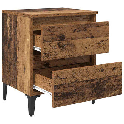 Armadio da Notte 2 pcs Legno vecchio 40 x 35 x 50 cm