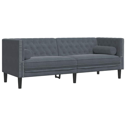 Divano per Soggiorno 2 pcs Grigio scuro 194 x 74,5 x 70,5 cm