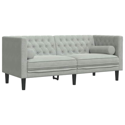 Divano per Soggiorno 3 pcs Grigio chiaro 194 x 74,5 x 70,5 cm