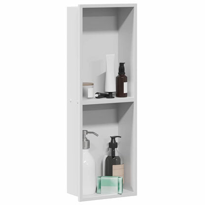 Nicchia per doccia Bianco 60 x 20 x 9,5 cm Acciaio inossidabile