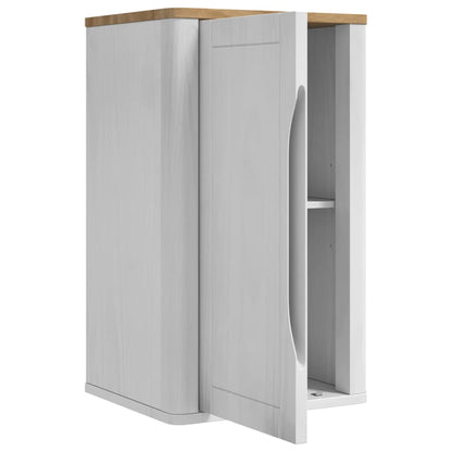 Armadio da bagno a muro con porta FLORO Bianco 35 x 30 x 60 cm