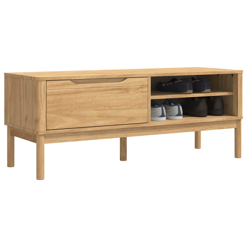 Panchina per corridoio FLORO Marrone cerato 115 x 40 x 45 cm
