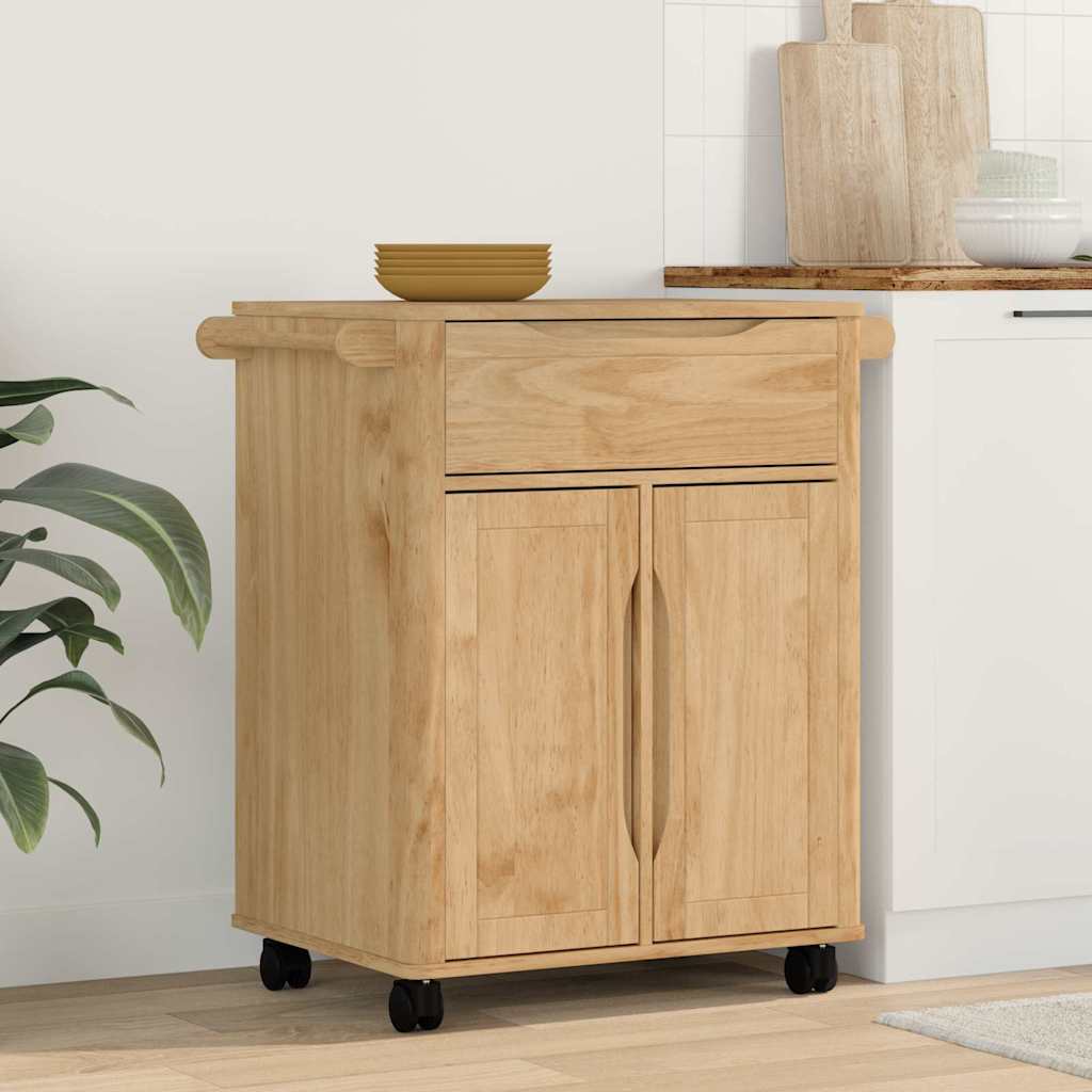 Carrello da Cucina FLORO Marrone cerato 72,5 x 45 x 80 cm