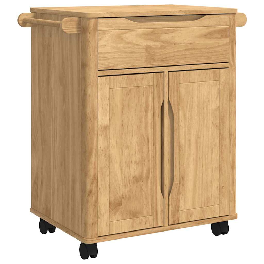 Carrello da Cucina FLORO Marrone cerato 72,5 x 45 x 80 cm