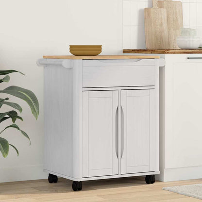 Carrello da Cucina FLORO Bianco 72,5 x 45 x 80 cm