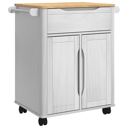 Carrello da Cucina FLORO Bianco 72,5 x 45 x 80 cm