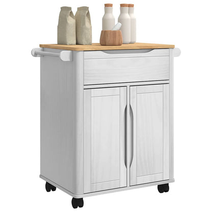 Carrello da Cucina FLORO Bianco 72,5 x 45 x 80 cm