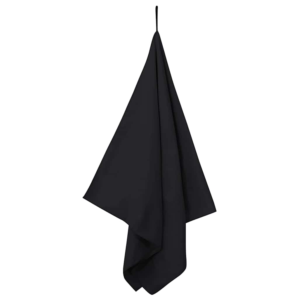 Asciugamani Sportivi 2 pcs Nero 140 x 70 cm