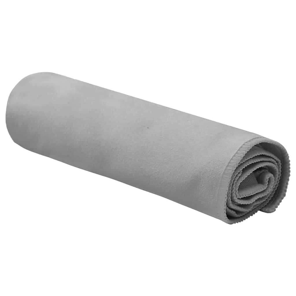 Asciugamani Sportivi 2 pcs Grigio scuro 50 x 30 cm
