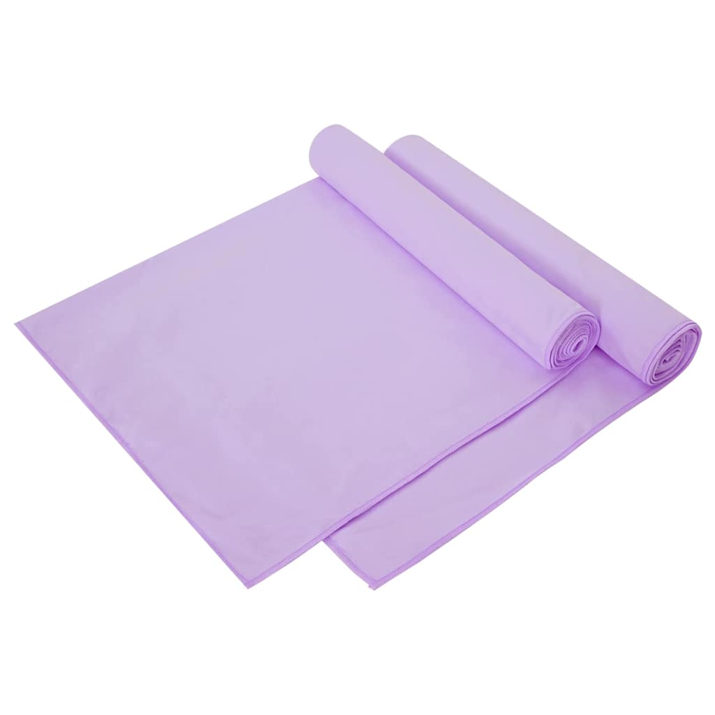 Asciugamani Sportivi 2 pcs Viola 140 x 70 cm
