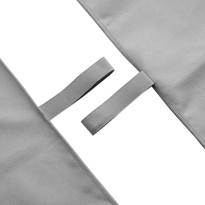 Set di Asciugamani Sportivi 2 pcs Grigio scuro Tessuto