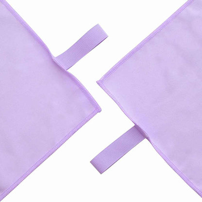 Set di Asciugamani Sportivi 2 pcs Viola Tessuto
