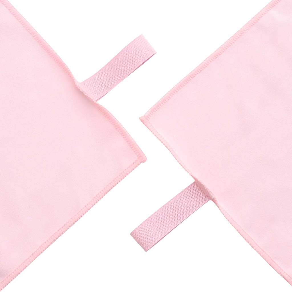 Set di Asciugamani Sportivi 3 pcs Rosa Poliestere e poliammide